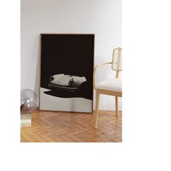 minimal porsche 911 poster | car print | vintage car wall art