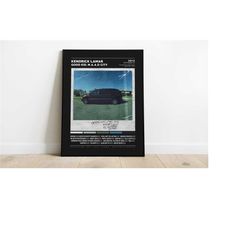 kendrick lamar / kendrick lamar posters / good kid, m.a.a.d city poster/ album cover poster / tracklist poster print wal