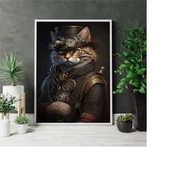 cat serial canvas ii art, home animal poster, cat wall art, canvas print for room, canvas animal