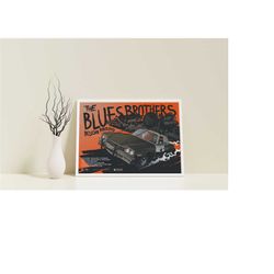 modern the blues brothers posters, blues brothers canvas, blues brothers retro art