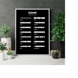 kendrick lamar | 'damn' | kendrick lamar damn | album | poster | album cover poster | album cover wall art | premium cus