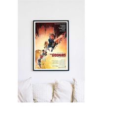 the goonies, 1985 american adventure comedy film, high resolution digital poster file ready to download & print