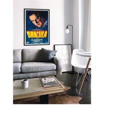 dracula, 1931 american horror movie, hq digital file poster, ready to download & print