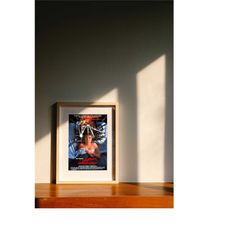 a nightmare on elm street, 1984 supernatural horror slasher original film poster, digital poster file, ready to download
