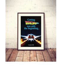 back to the future ii, 1989 american science fiction film original poster, high quality file, ready to download & print