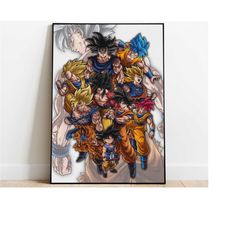 legacy of son goku dragon ball z japanese cartoon anime manga poster