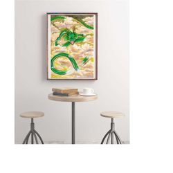 dragon ball z minimalist son goku japanese anime movie poster