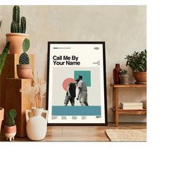 call me by your name poster, call me movie, luca guadagnino film, vintage modern, vintage poster, minimalist art, high q