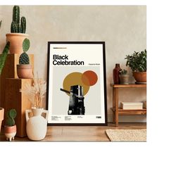 black celebration poster, black celebration movie, depeche mode film, classic movie poster, retro movie posters, minimal