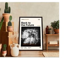 back to the future poster, back to the future movie, retro movie, retro modern, movie print, high quality, wall decor,