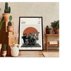 fantastic mr fox movie, fantastic mr fox poster, wes anderson film, vintage modern, vintage poster, minimalist art, high