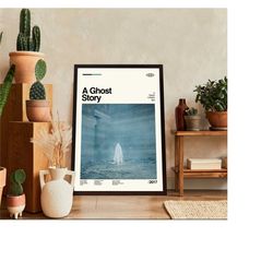 a ghost story movie poster, a ghost story movie, a ghost story film, retro movie poster, vintage poster, modern vintage,