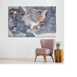 gray marble canvas, marble wall art, gray marble print, gold marble painting, gold marble poster, luxury wall art, marbl