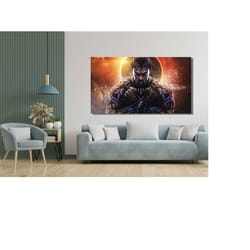wakanda forever movie poster print, black phanter canvas, black phanter poster print, black phanter wall art, black phan