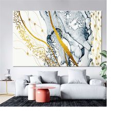 gold marble, gray marble, gold marble canvas, marble painting, gray marble print, modern marble art, marble wall art, ma