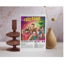 the big bang theory tv show poster / the big bang theory movie poster / poster print / wall art / home decor / tv poster