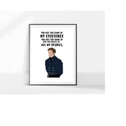 bridgerton tv show poster/ anthony bridgerton quote poster / tv movie character poster/ wall art / home decor/sitcom tv