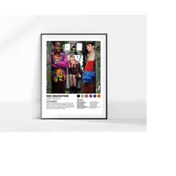 sex education tv show poster / sex education sitcom poster / movie poster / poster print / wall art / home decor / tv po