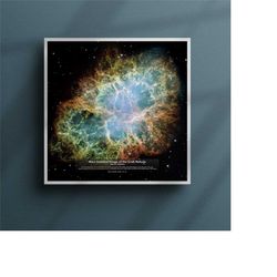 most detailed of the crab nebula | nasa official poster | space print | galaxy | universe | astronomy