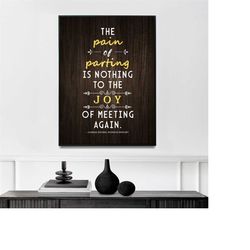 the pain of parting | vintage poem print | poster | poetry poster | literature | english | famous poetry