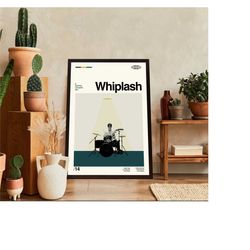 whiplash movie poster, whiplash retro movie, damien chazelle film, classic movie poster, retro posters, minimal movie ar