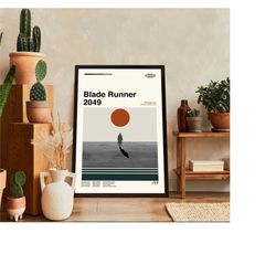 blade runner 2049 poster - movie poster - retro modern art - minimalist art - midcentury art - vintage poster - wall dec