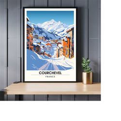 courchevel poster | courchevel printing | the splendor of courchevel