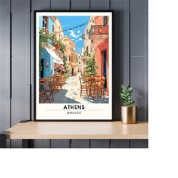 athens print | travel poster athens, greece