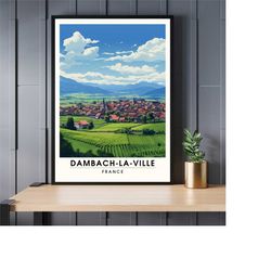 print dambach-la-ville | dambach-la-ville travel poster | poster dambach-la-ville, france