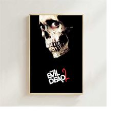 evil dead ii (1987)- movie poster (regular style) art prints,home decor, art poster for gift