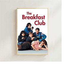 the breakfast club (1985)-- movie poster (regular style) art prints,home decor,vintage movie poster, art poster for gif