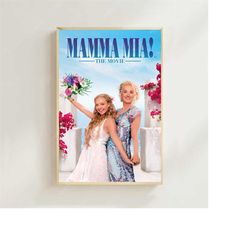 mamma mia! (2008)- movie poster (regular style) art prints,home decor, art poster for gift