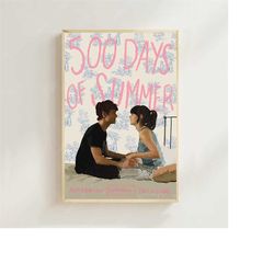 500 days of summer (2009)- movie poster (regular style)art printing, home decor, art poster for gift