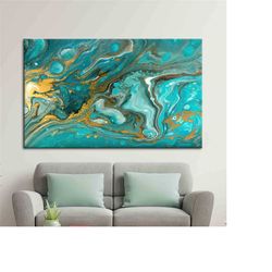 blue and gold marble, gold canvas, contemporary wall decor, luxury marble wall art, gold marble wall art, marble art can