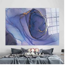 glass art wall decor, gold glass wall, canvas glass art, purple marble wall art, gold marble wall art, glass art, purple