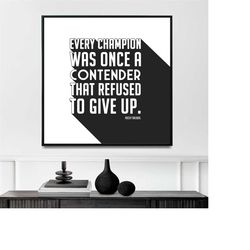 every champion | training motivational poster | sports | competition | college print | boyfriend gift | judo | mma | bbj