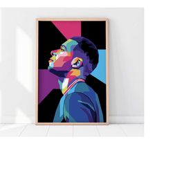 kylian mbapp poster | kylian mbapp wpap art | kylian mbapp print | kylian mbapp gifts | home decor