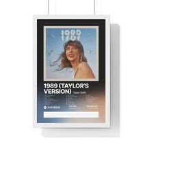 1989 (taylor's version) taylor swift album print satin