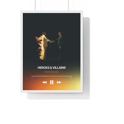 heroes & villains metro boomin music player poster