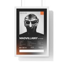 madvillainy mf doom album print satin poster |