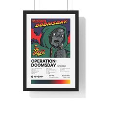 operation: doomsday mf doom album print satin poster
