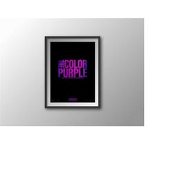 the color purple 2023 movie art print for