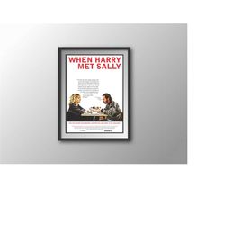 when harry met sally movie art print for
