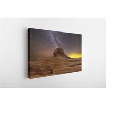 great sphinx of giza, canvas wall art print
