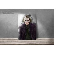 joker poster heath ledger print the dark knight
