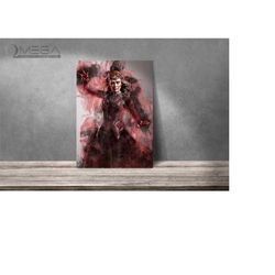 scarlet witch poster scarlet witch print art print