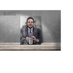 michael scott poster steve carell print the office