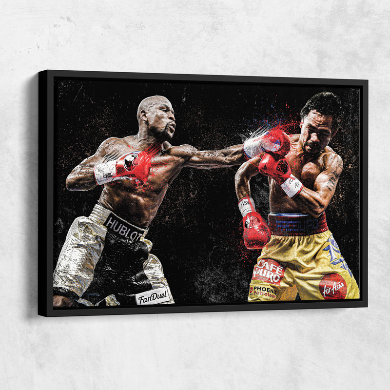 Floyd Mayweather Vs Manny Pacquiao Poster Boxing Hand Made Posters Canvas Print Wall Art Home Man Cave Gift Decor 3.jpg