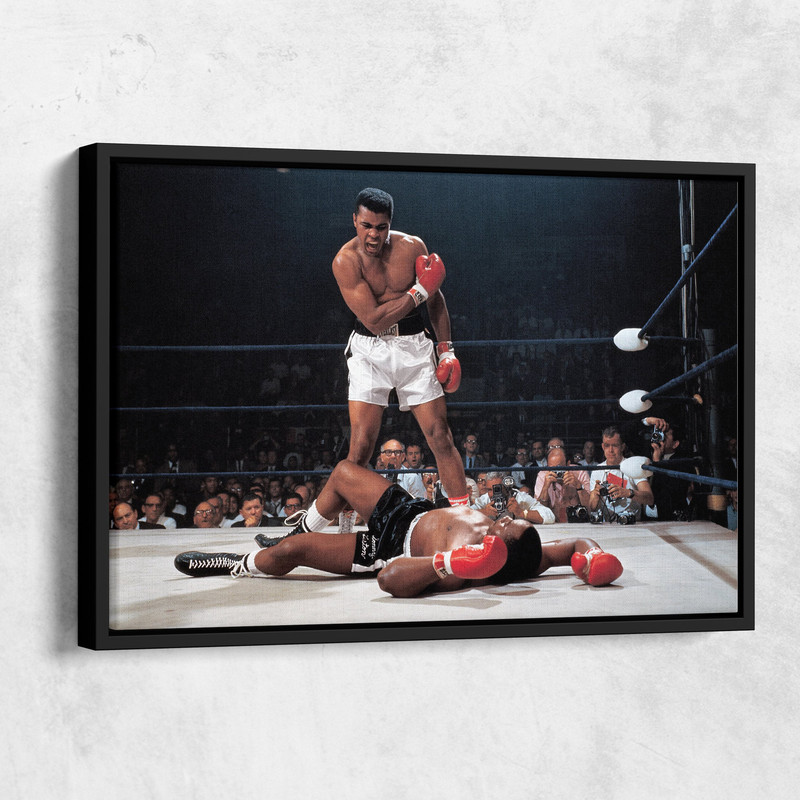 Muhammad Ali vs Sonny Liston Poster Phantom punch Hand Made Posters Canvas Print Wall Art Home Decor 6.jpg