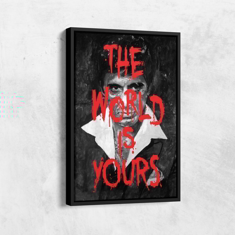 Scarface Tony Montana Poster Movie Hand Made Posters Canvas Print Wall Art Home Decor 6.jpg